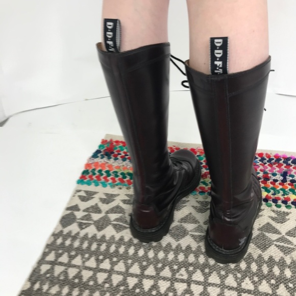 Vintage John Fluevog Angels 16 Eye Derby Boots - Picture 4 of 8